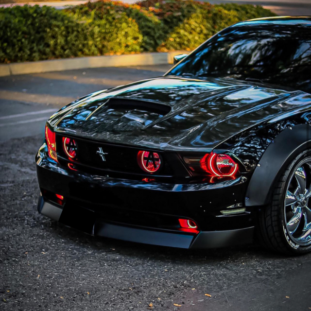 2010-2012 FORD MUSTANG HALO WITH GRILLE FOG LIGHT HALO BUNDLE - FLOW SERIES