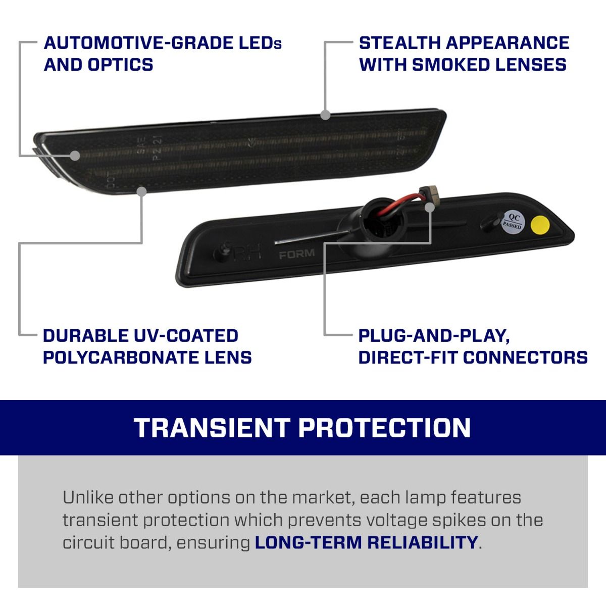 2010-2014 Ford Mustang LED Side Markers