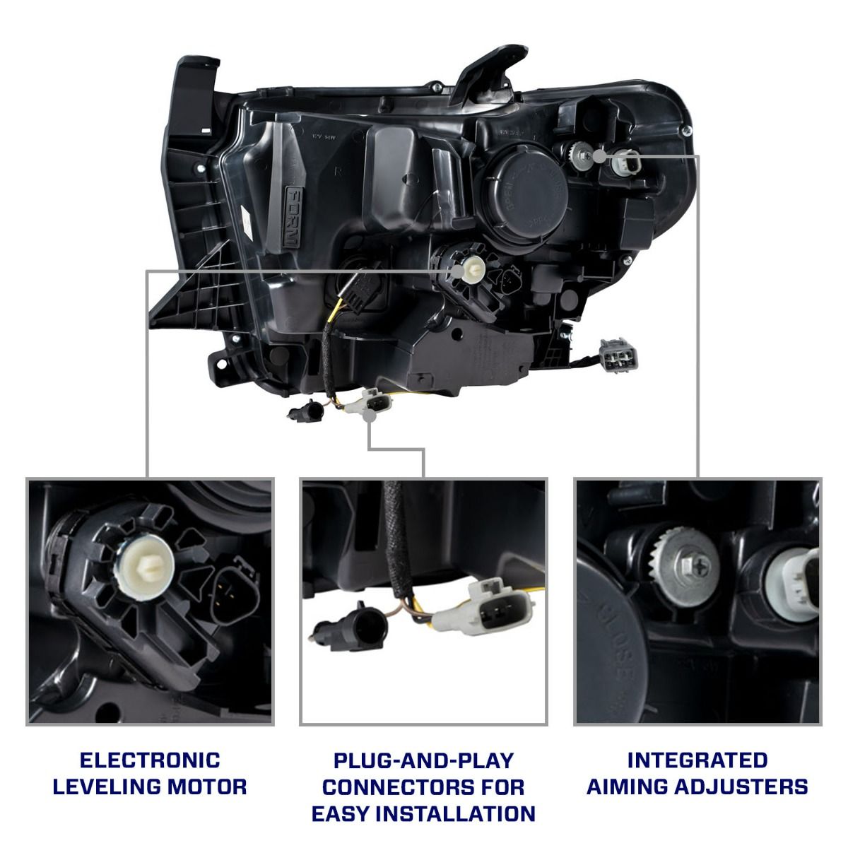 2014-2021 Toyota Tundra LED Reflector Headlights
