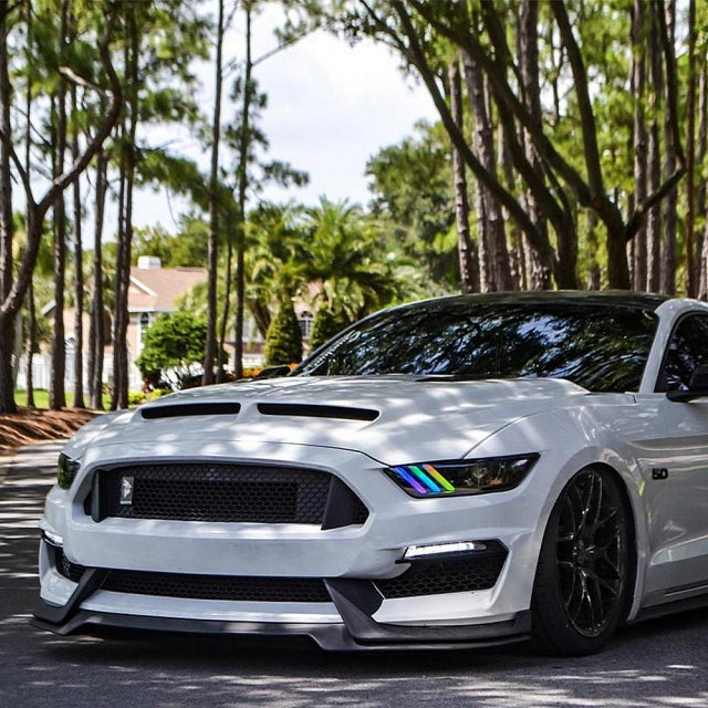 2015-2017 FORD MUSTANG DRL & PROJECTOR HALO BUNDLE - FLOW SERIES