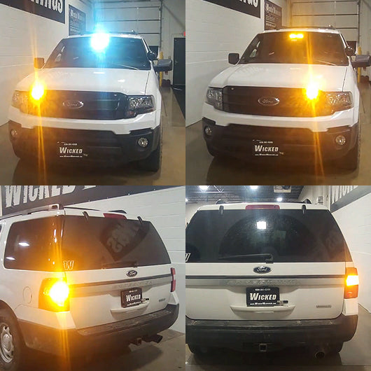 4-Corner Amber Strobe Kit