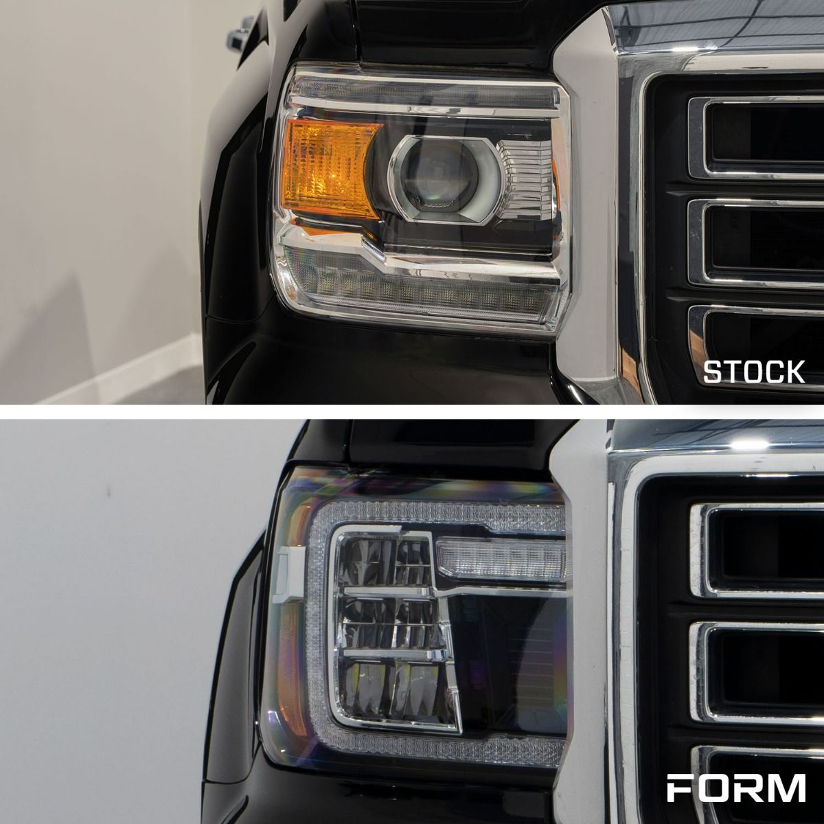 2014-2018 GMC Sierra 1500 | 2014-2019 GMC Sierra HD LED Reflector Headlights