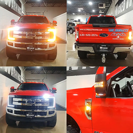F-250 Crew Cab XL Truck Strobe Lights Kit