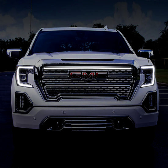 2019-2021 GMC Sierra 1500 Denali LED Grille Light Bar – IP67 Waterproof, Plug-and-Play Ready Install