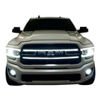 2019-2024 Ram 2500/3500 Laramie LED Grille Accent Bar – Curved Fit, IP67, Black or Silver Frame
