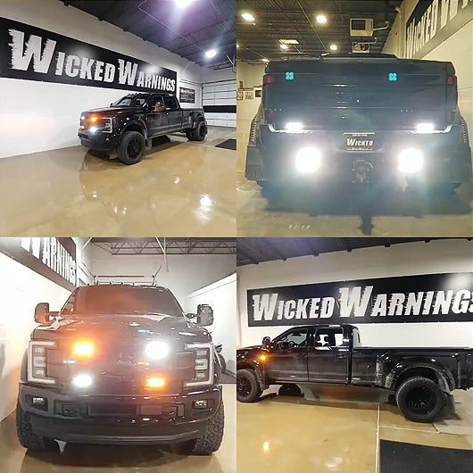 F-450 Amber & White Strobe Light Kit