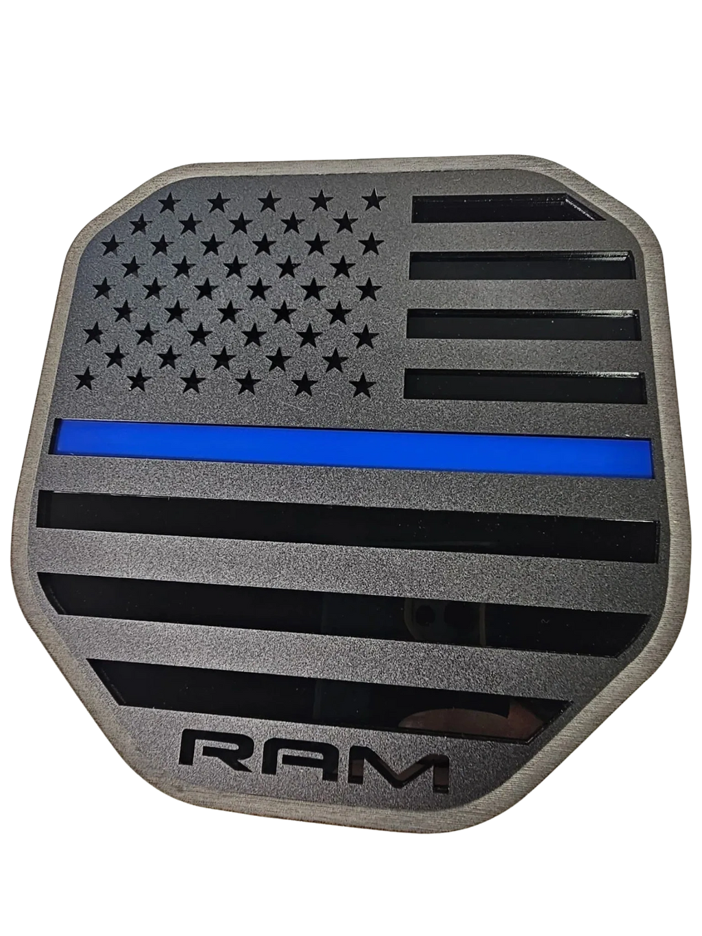 2019-2026 Ram 1500 | Honor The Line First Responders Tailgate Emblem (installed reference photo)
