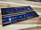 2020-2026 GMC Sierra HD | Duramax-Style American Flag Fender Emblem Inserts (Pair) (installed reference photo)