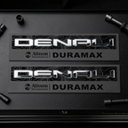 2020-2026 GMC Sierra HD Denali | Denali Duramax Topography Fender Emblem Inserts (Pair) (installed reference photo)