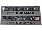 2020-2026 GMC Sierra HD Denali | Ultimate Duramax Topography Fender Emblem Inserts (Pair) (installed reference photo)