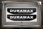 2019-2026 GMC Sierra 1500 | Duramax Turbo Over American Flag Fender Emblem Inserts (installed reference photo)