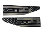 2021-2026 GMC Yukon | AT4 Over American Flag Fender Emblems (Pair) (installed reference photo)