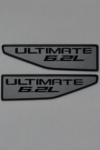 2021-2026 GMC Yukon | Ultimate 6.2L Fender Emblem Inserts (Pair) (installed reference photo)