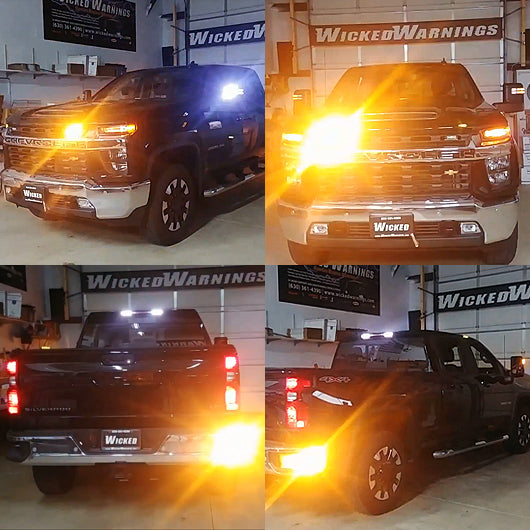 2500 HD Amber and White LED Strobe Lights