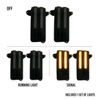 2019-2026 Silverado & Sierra tow mirror marker lights, smoked lens, signal only