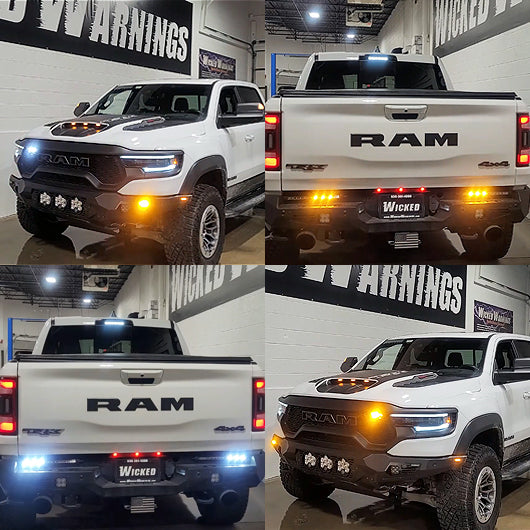 Custom Amber/White Strobe Lights Kit