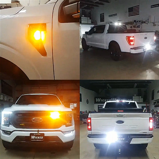 Amber-White Strobe Lights Kit
