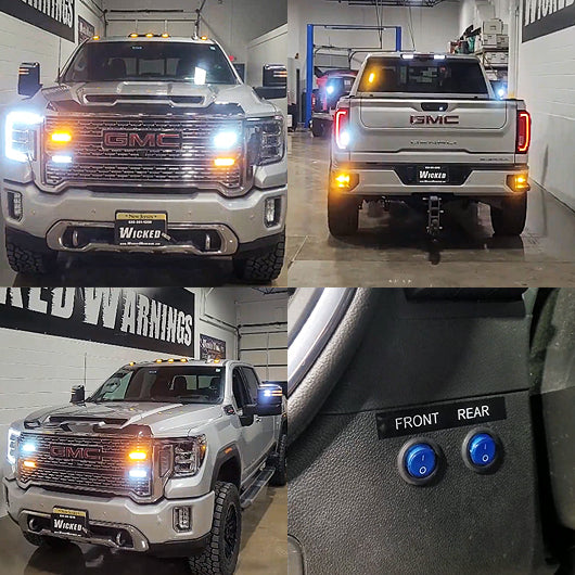 2500 HD Amber-White Emergency Lights