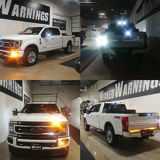 F-350 Platinum Contractor Truck Strobe Lights