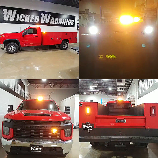 3500 HD Dually Amber Strobe Lights Kit
