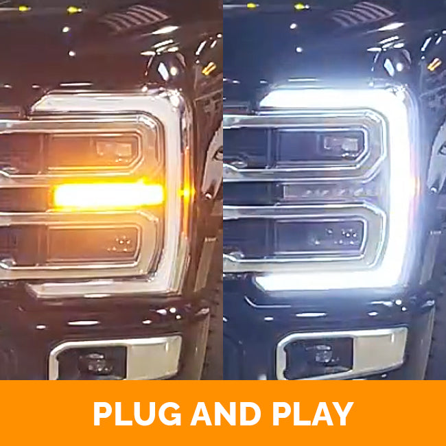 Headlight DRL & Front Amber Signals COMBO Auto Flasher (WAF) Kit