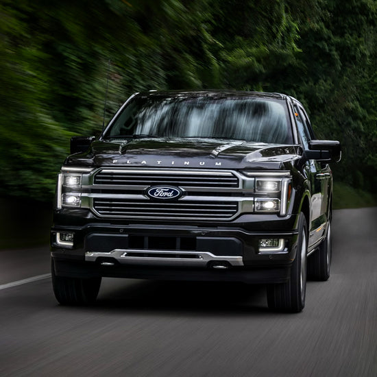 2024-2025 Ford F150 Platinum “Black Package” LED Grille Light Kit – White DRL Strip, IP67, Plug-and-Play Ready