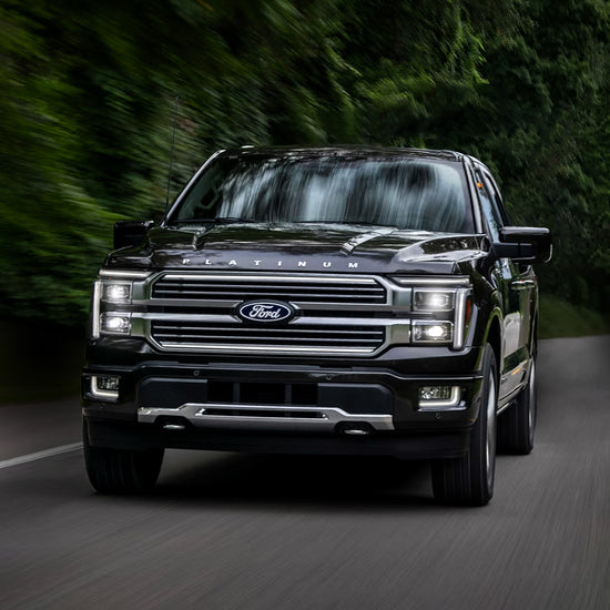 2024-2025 Ford F150 Platinum “Black Package” LED Grille Light Kit – White DRL Strip, IP67, Plug-and-Play Ready