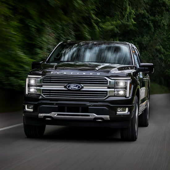 2024-2025 Ford F150 Platinum “Black Package” LED Grille Light Kit – White DRL Strip, IP67, Plug-and-Play Ready