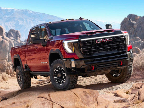 2024-2025 GMC Sierra 2500/3500 LED “Power” Grille Bar – SLE, SLT, Pro, AT4 & AT4X, IP67, Bolt-On, Black/Silver