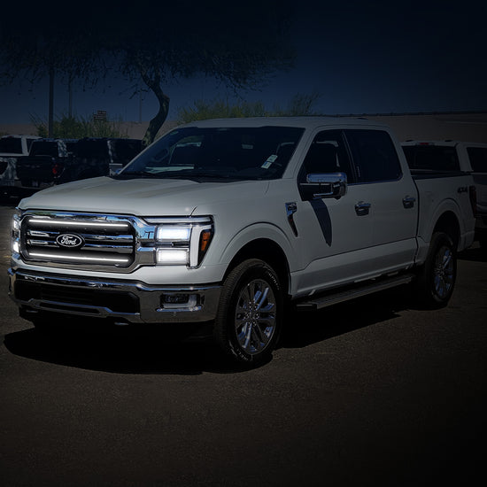 2024-2025 Ford F150 Lariat LED Grille Light Kit – White DRL Strip, IP67, Plug-and-Play Ready