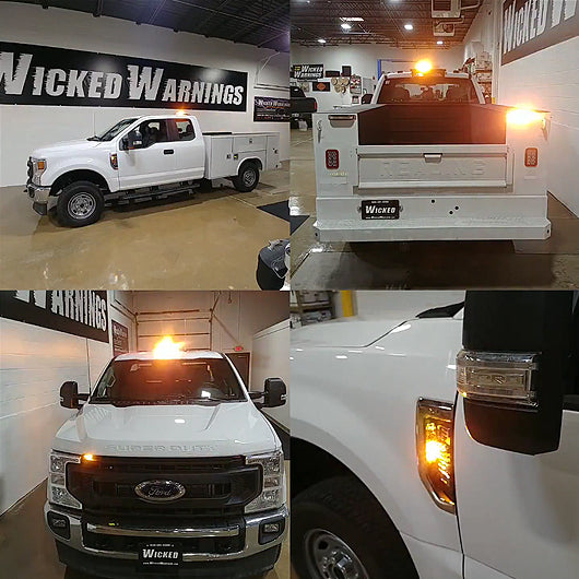F-250 Service Body Work Truck Strobe Lights