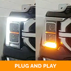 COMBO Headlight DRL & Front Amber Signals Auto Flasher (WAF) Kit