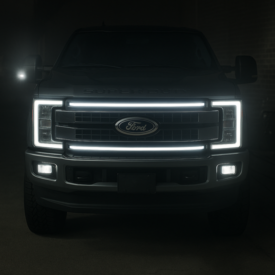2017-2019 Ford Super Duty Platinum “Ghost” LED Grille Light Bar – F-250/350/450/550, IP67