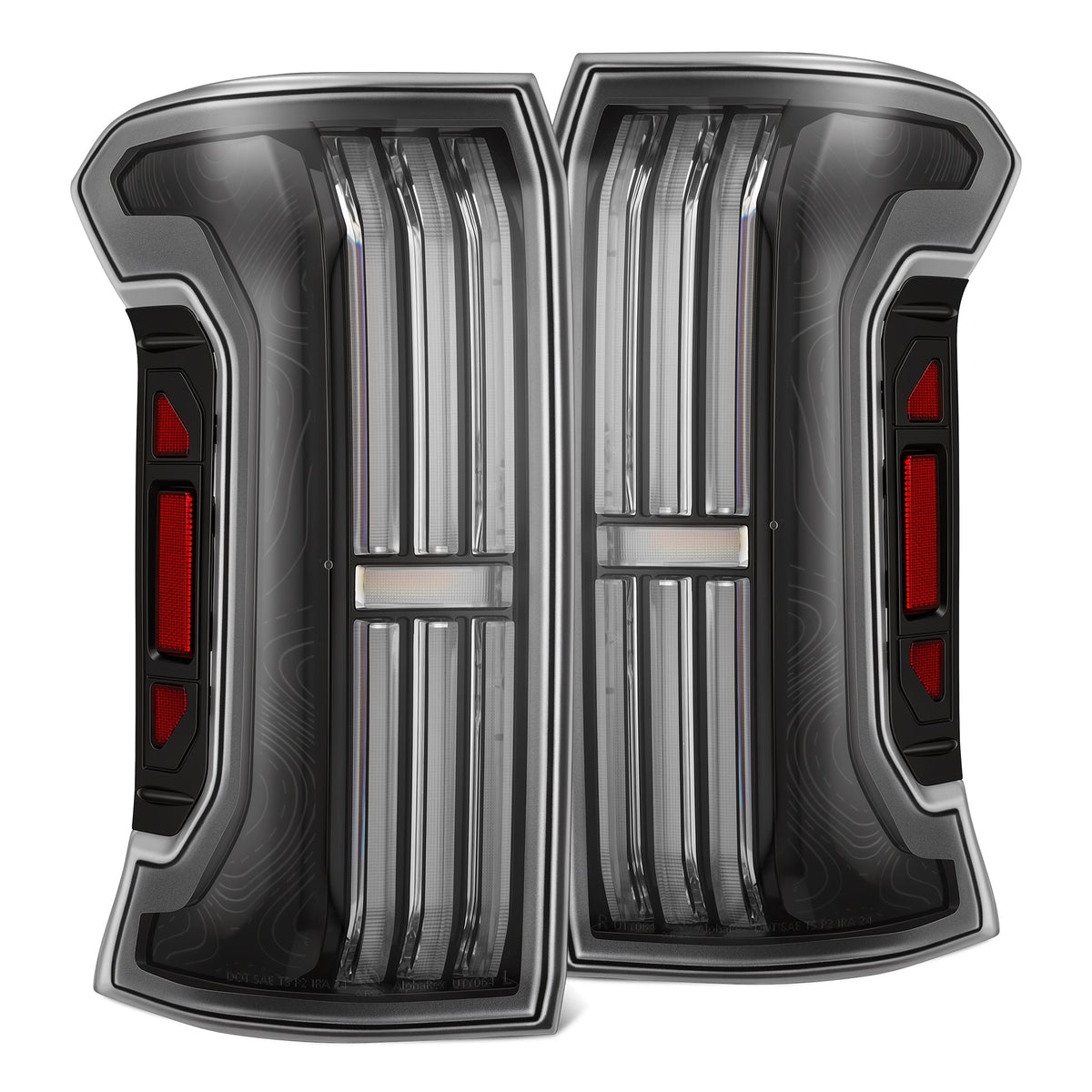 2024-2026 Toyota Tacoma | AlphaRex TOPO-ETCH NOVA-Series Prismatic LED Tail Lights