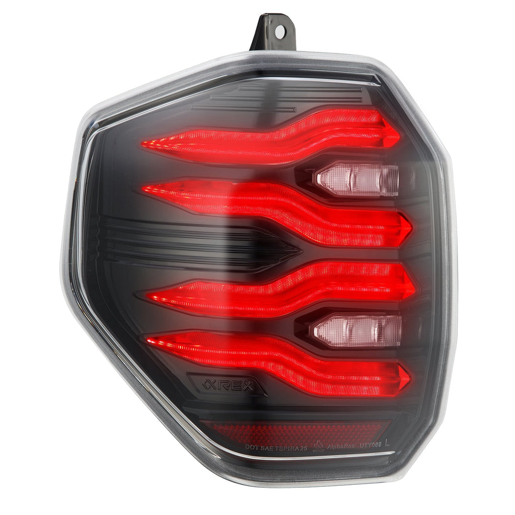 2025-2026 Toyota 4Runner AlphaRex LUXX-Series LED Tail Lights – Lit
