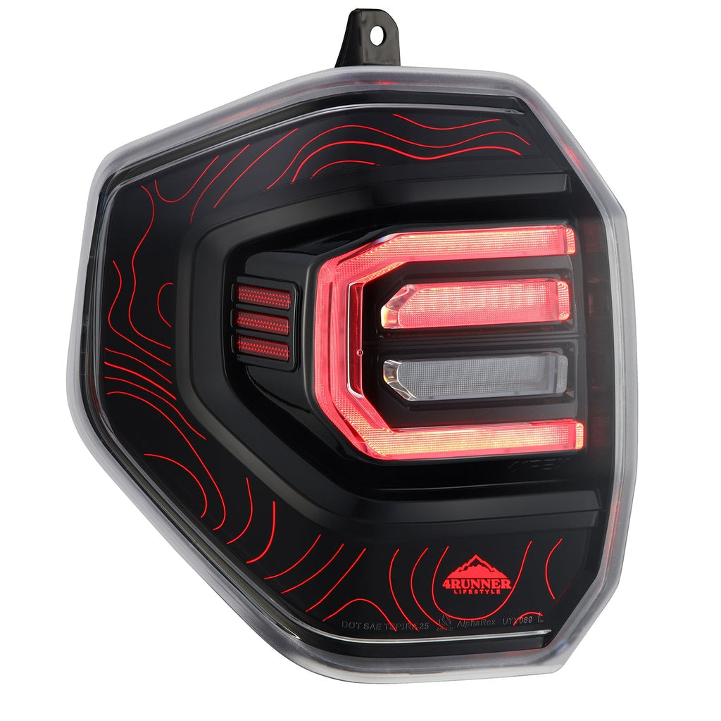 2025-2026 Toyota 4Runner | AlphaRex TOPO-ETCH NOVA-Series Prismatic LED Tail Lights