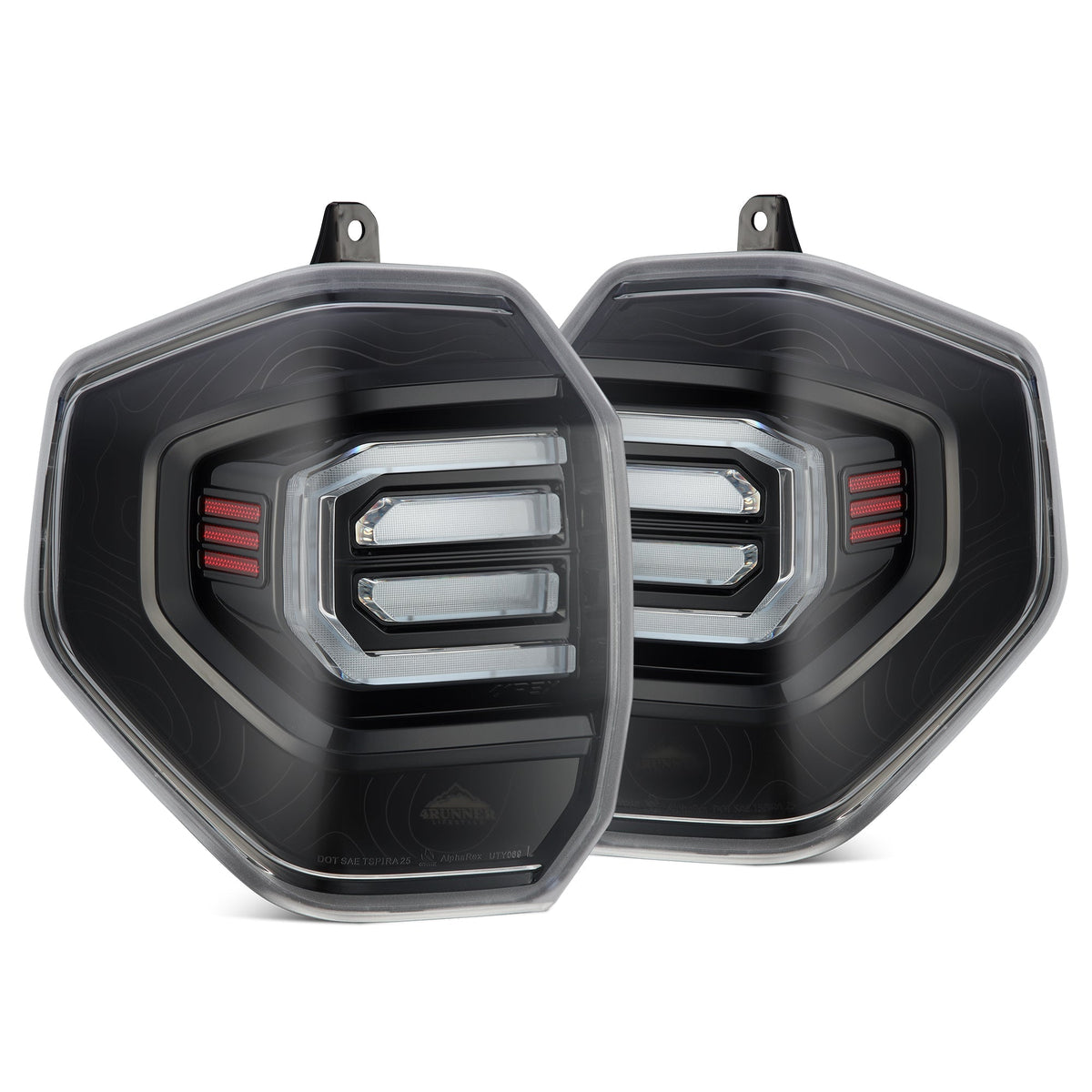 2025-2026 Toyota 4Runner | AlphaRex TOPO-ETCH NOVA-Series Prismatic LED Tail Lights