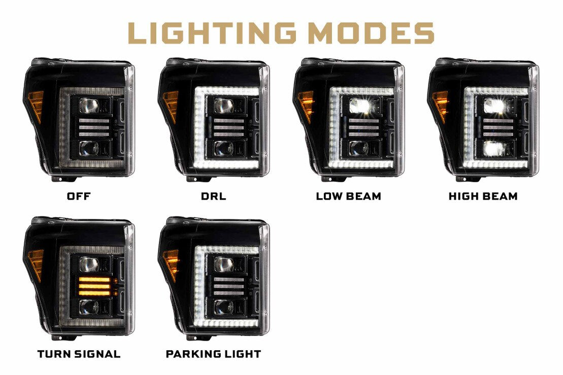 2011-16 FORD SUPER DUTY MORIMOTO HYBRID LED HEADLIGHTS