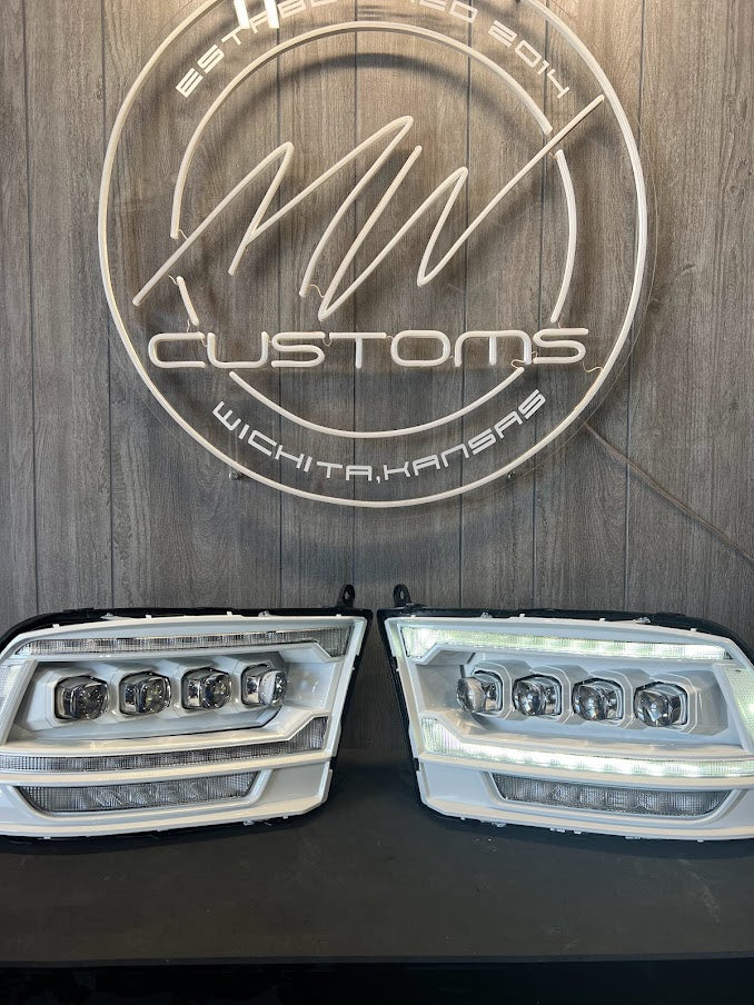 2009-18 DODGE RAM ALPHAREX G2 5TH GEN RAM STYLE NOVA SERIES HEADLIGHTS