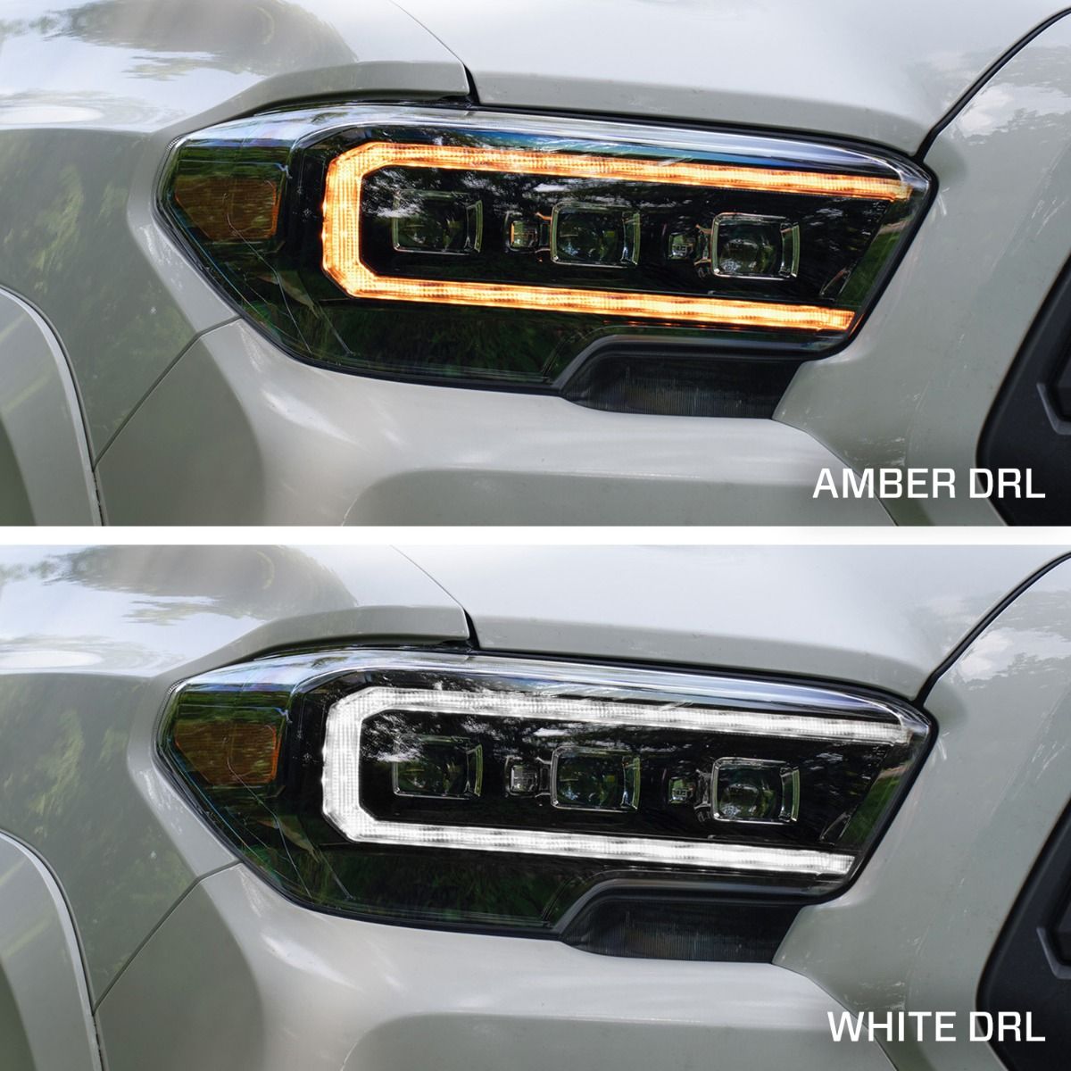 2016-2023 Toyota Tacoma LED Projector Headlights with Selectable DRL