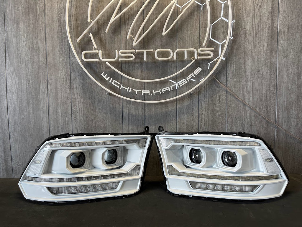 2009-18 DODGE RAM ALPHAREX G2 5TH GEN RAM STYLE HEADLIGHTS