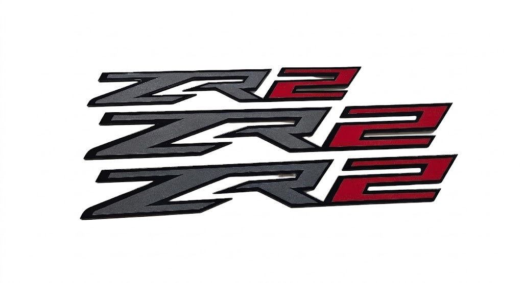 2022-2026 Chevy Silverado | ZR2-Style Emblems (Set of 3)