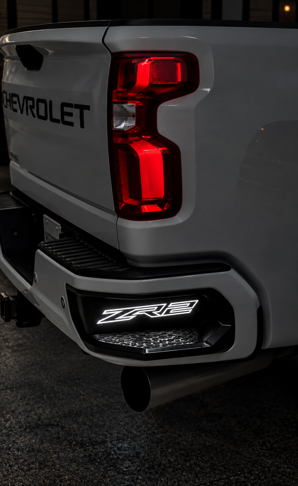 2020-2026 Chevy Silverado HD / GMC Sierra HD Illuminated Rear Bumper CornerStep Inserts