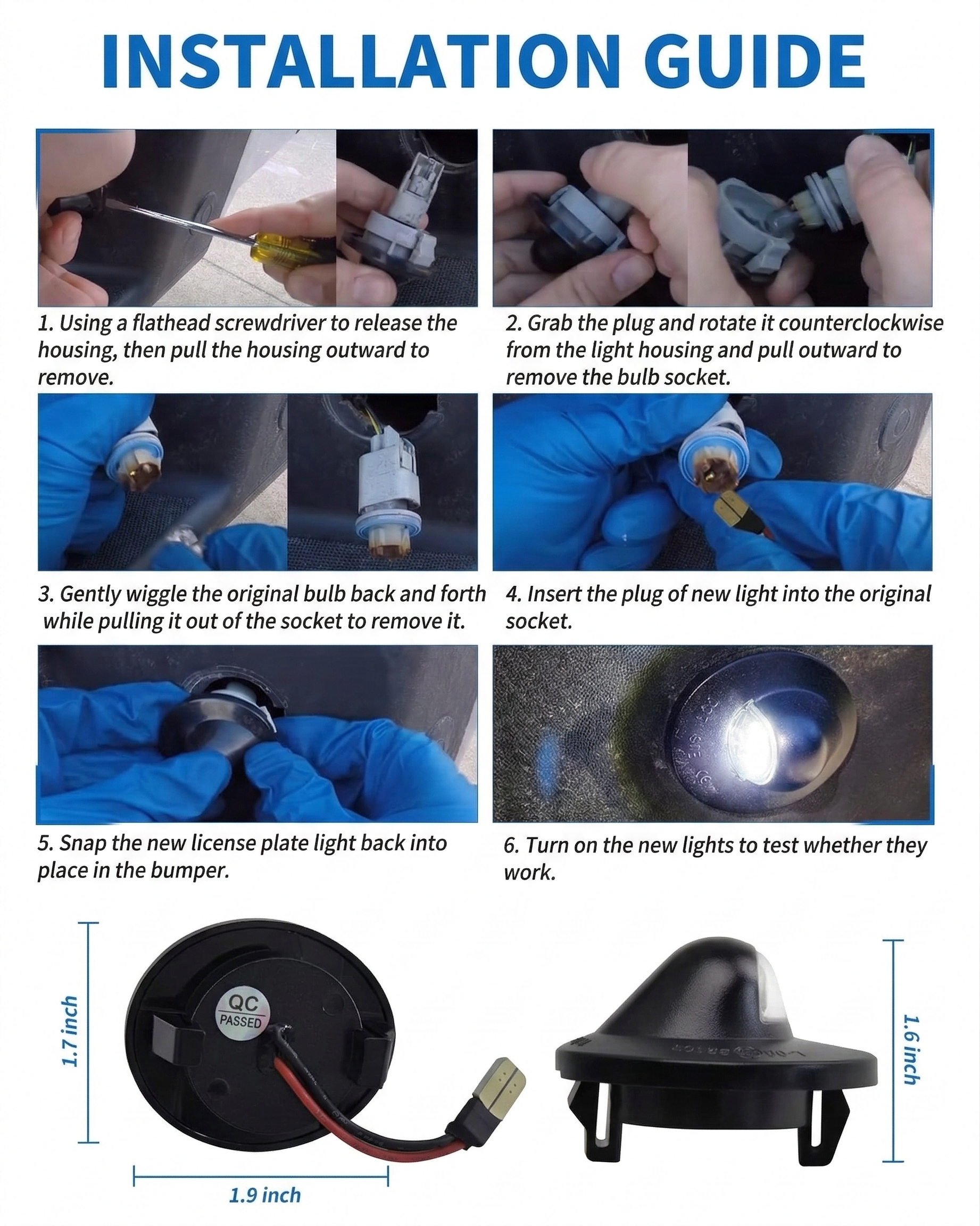 2008-2016 Ford Super Duty F-250/F-350 LED License Plate Lights