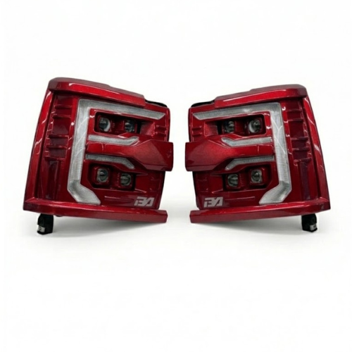 2015-2019 Chevy Silverado HD VX4 Headlights – Red