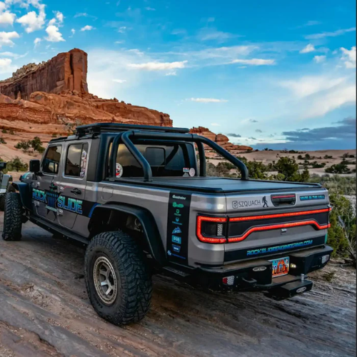 2020-2026 Jeep Gladiator JT LED Tailgate Panel Light + Flush Mount LED Tail Lights (Colormatched)