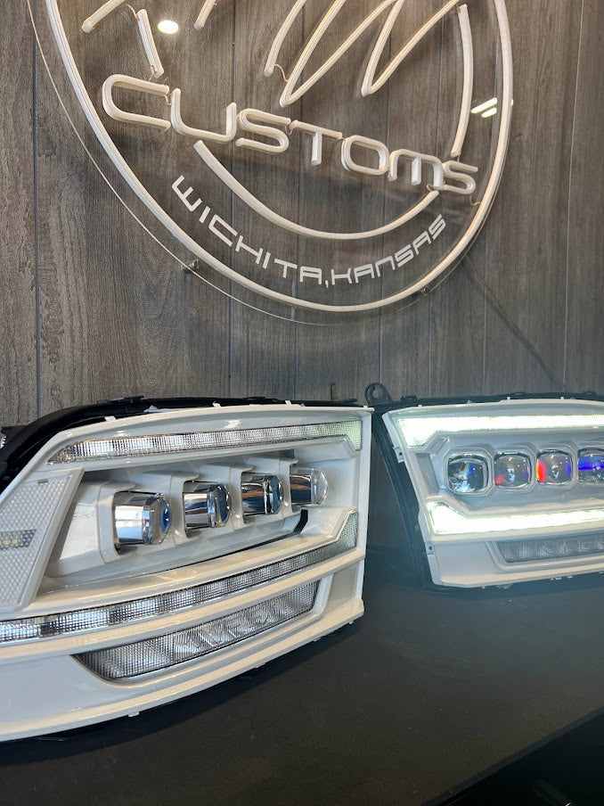 2009-18 DODGE RAM ALPHAREX G2 5TH GEN RAM STYLE NOVA SERIES HEADLIGHTS