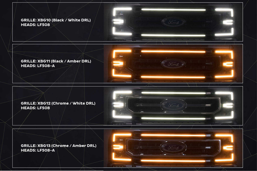 FORD SUPER DUTY (20-22): MORIMOTO XBG LED COMPLETE GRILLE