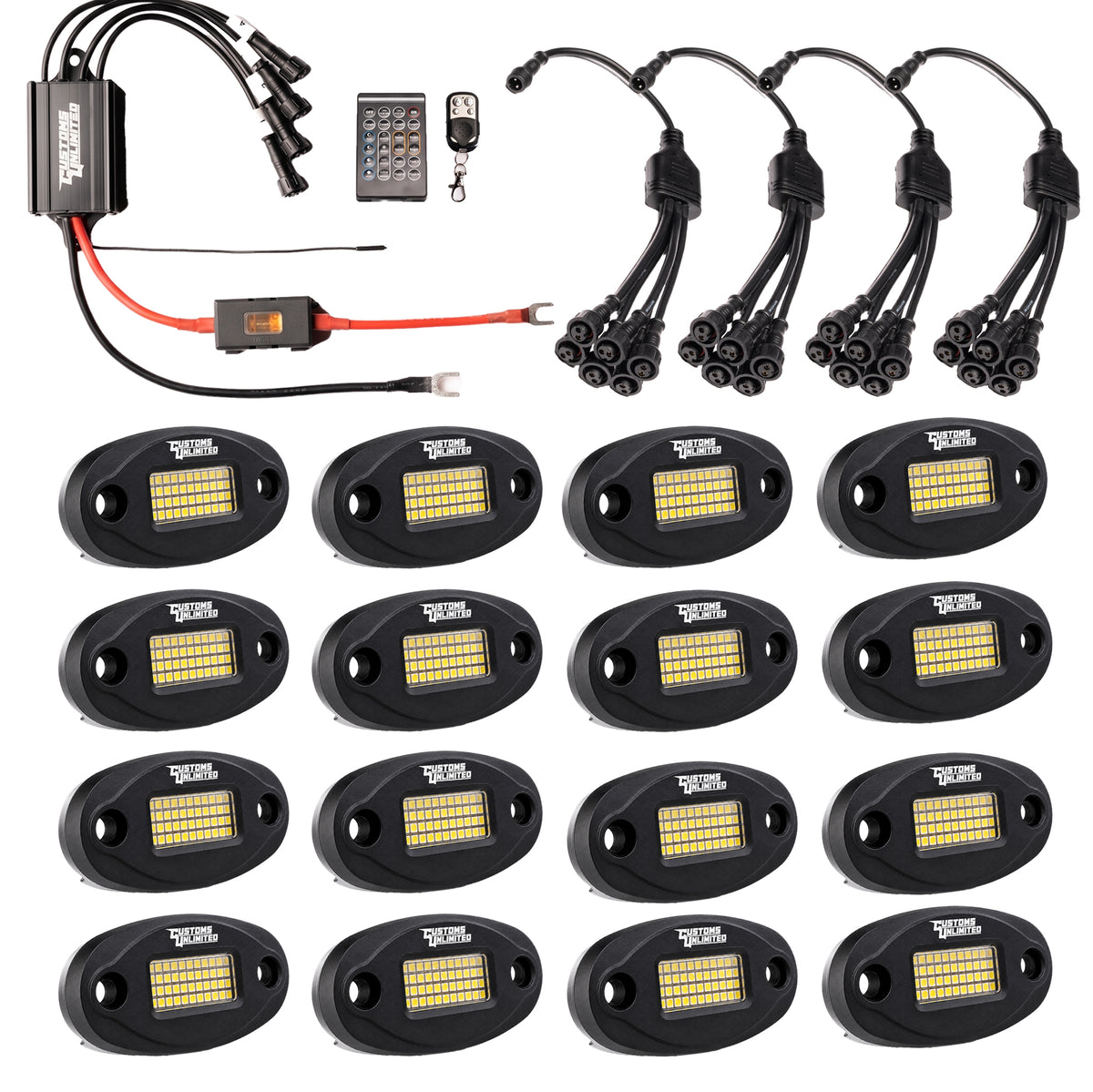 Pure White 48 LED PLUG & PLAY EXTREME BRIGHTNESS ROCK LIGHT KIT