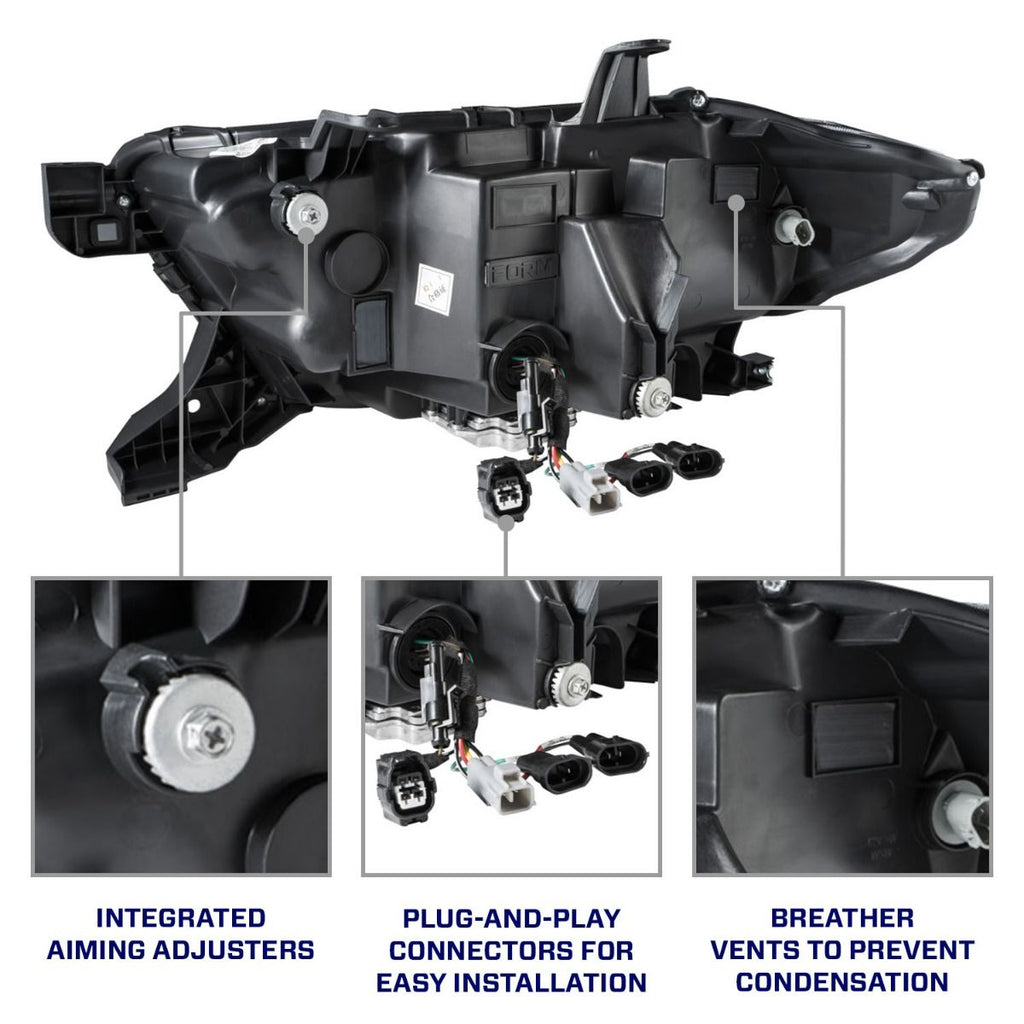 2016-2023 Toyota Tacoma LED Projector Headlights with Selectable DRL